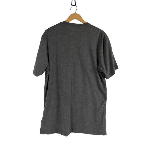 Boston Bruins T Shirt Large Gray Spell Out Logo NHL Mens Short Sleeve Knit - Picture 2 of 4